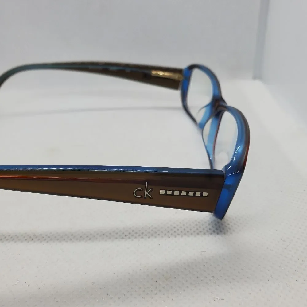 Calvin Klein Brown & Blue Prescription Glasses Frames